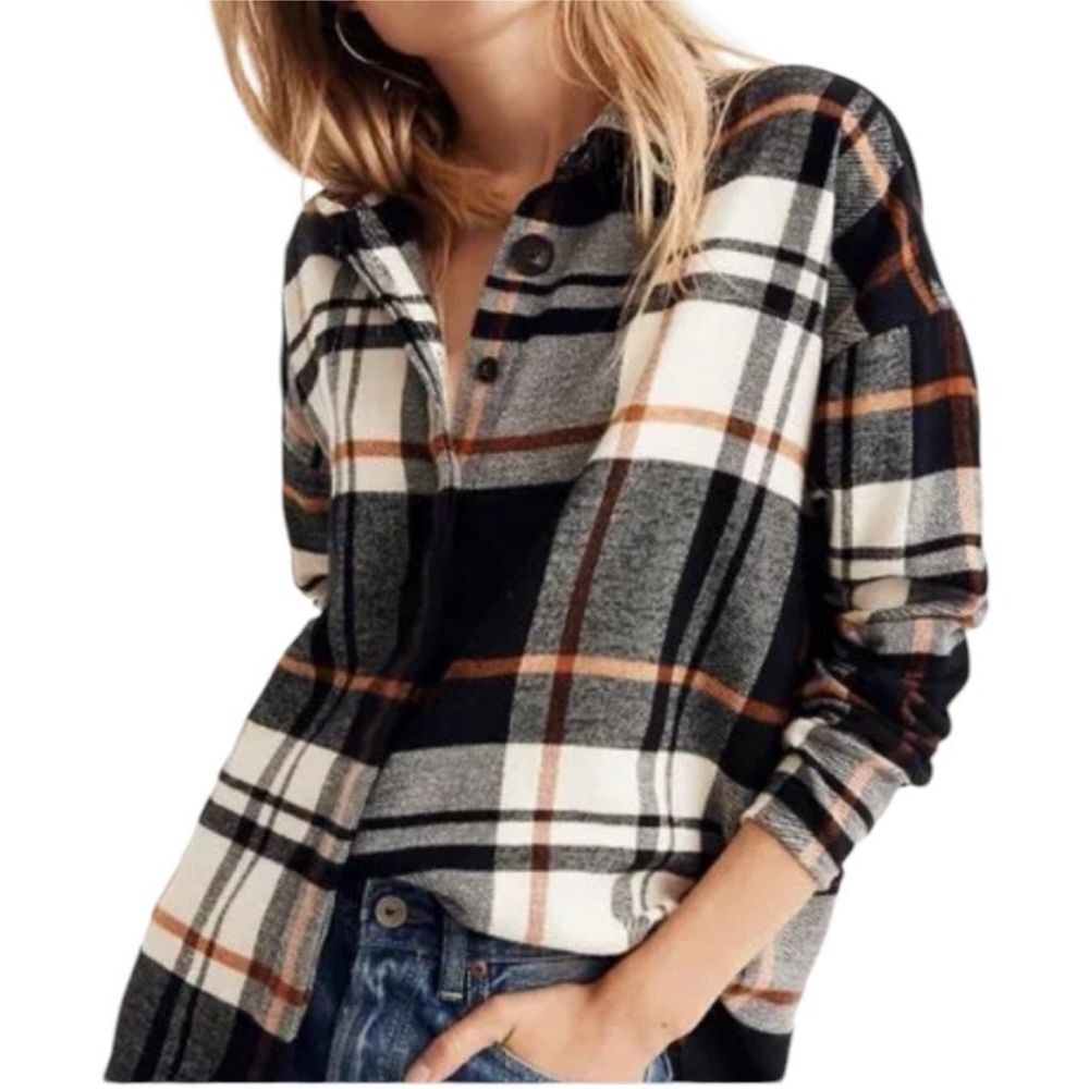 Madewell Bromley Flannel Shirt XS
